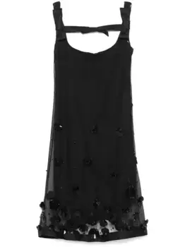 Платье мини с вышивкой Viktor & Rolf, черный