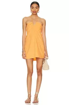 Платье мини Show Me Your Mumu Outgoing, цвет Orange Terry
