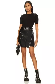 Платье мини SIMKHAI Anisa Belted, черный