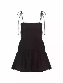 Платье мини со сборками Maiori Shona Joy, черный