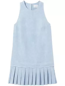 Платье мини со складками Claudie Pierlot, синий