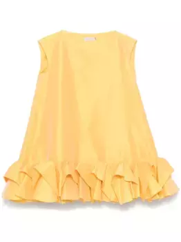 Платье мини со складками Viktor & Rolf, желтый