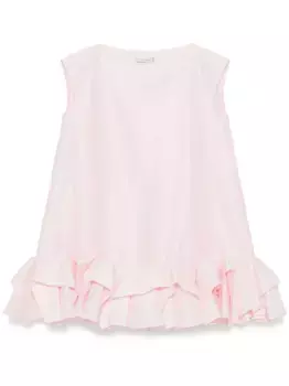 Платье мини со складками Viktor & Rolf, розовый