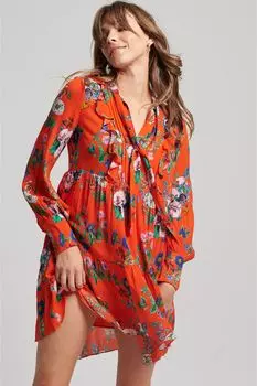 Платье мини Studios Off Duty Superdry, красный