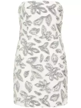 Платье мини Suki с пайетками Rebecca Vallance, белый