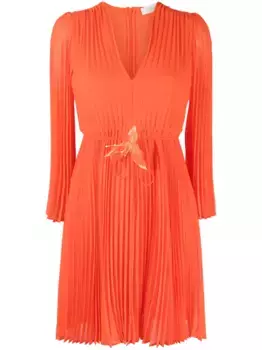 Платье мини Sunray со складками ZIMMERMANN, красный