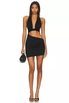 Платье мини superdown Domonique Halter, черный