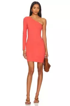 Платье мини Susana Monaco One Shoulder, цвет Cherry Blossom