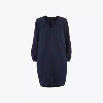 Платье мини свободного кроя grace с v-образным вырезом Whistles, синий