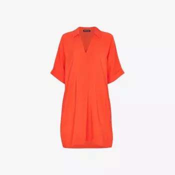 Платье-Мини свободного кроя Melanie с воротником Whistles, красный