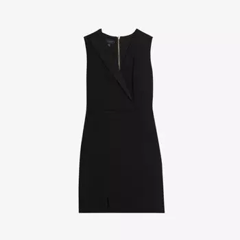 Платье мини Tillio из эластичной ткани с запахом спереди Ted Baker, черный