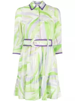 Платье мини Toile De Jouy MC2 SAINT BARTH, зеленый