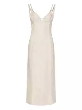 Платье мини Valrie с бахромой JACQUEMUS, нейтральный