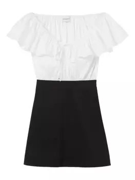 Платье мини в двух тонах Claudie Pierlot, белый