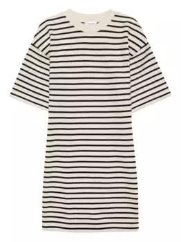 Платье мини в полоску ANINE BING, нейтральный