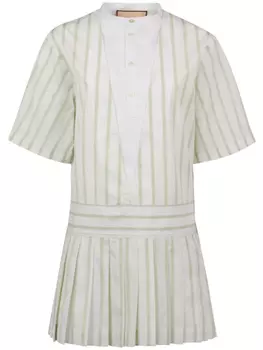 Платье мини в полоску Plan C, белый