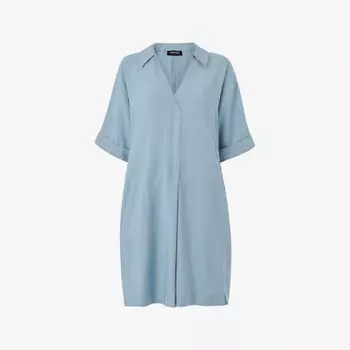 Платье мини Whistles Melanie с v-образным вырезом, голубой