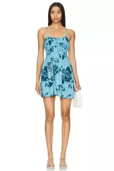 Платье мини x revolve lea Faithfull The Brand, синий