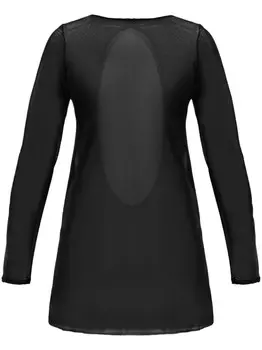 Платье-мини Жизель с открытыми плечами Bond-eye, черный