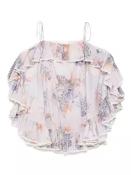 Платье мини ZIMMERMANN, фиолетовый