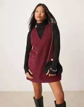 Платье-миниатюра Nobody's Child Petite Piper в стиле пини ягодного цвета Nobody’s Child