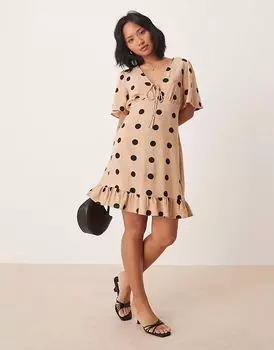 Платье-миниатюра от Nobody's Child Petite Dalia в горошек