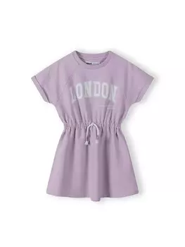 Платье Minoti Knielange er (Midi) 18FLEECE 68, фиолетовый