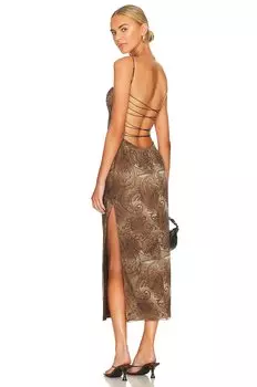 Платье Mirror Palais S&m, цвет Brown Paisley