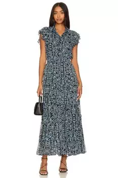 Платье MISA Los Angeles Marguerite, цвет NIGHTSHADE FLORA