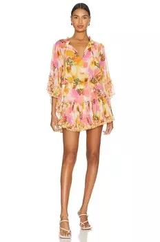 Платье MISA Los Angeles Ximena, цвет GOLDEN POPPY MIX