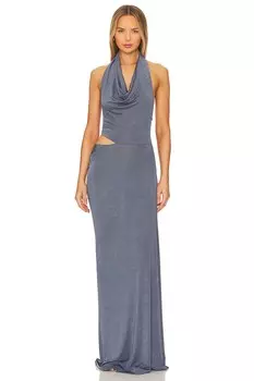 Платье MISHA Elean Gown, цвет Steele Blue