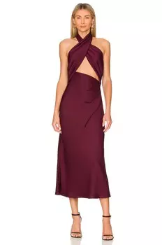 Платье MISHA Linnea, цвет Wine