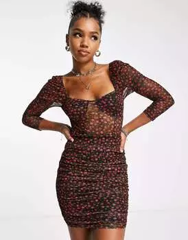 Платье Miss Selfridge из сетчатого корсета