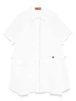 Платье Missoni Kids с отделкой бисером, белый