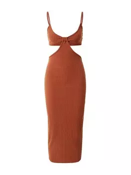 Платье Misspap Midaxi, каштановый