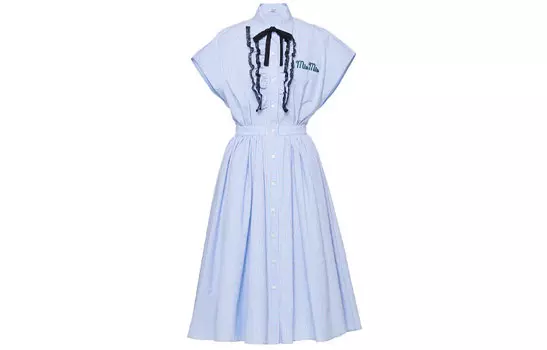 Платье Miu Miu без рукавов, синий