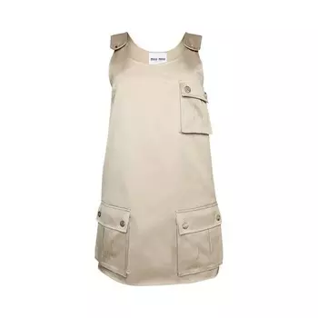Платье Miu Miu Chino, цвет Tan