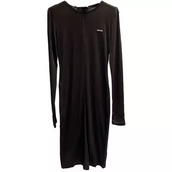 Платье Miu Miu с длинными рукавами, черный