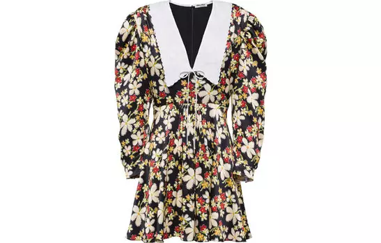 Платье Miu Miu с длинными рукавами, мультиколор