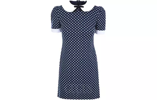 Платье Miu Miu с короткими рукавами, синий