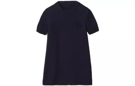 Платье Miu Miu с короткими рукавами, синий