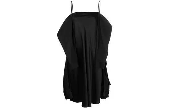 Платье Mm6 Maison Margiela без рукавов, черный