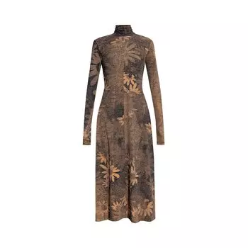 Платье MM6 Maison Margiela, цвет Тан/черный