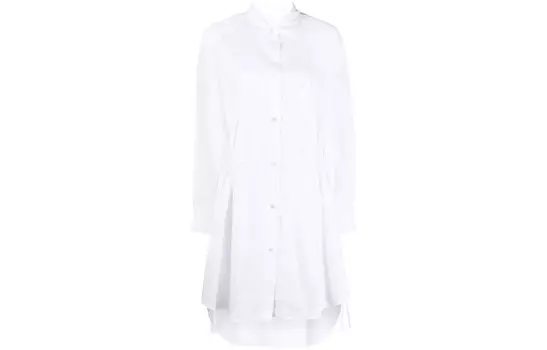 Платье Mm6 Maison Margiela с длинными рукавами, белый