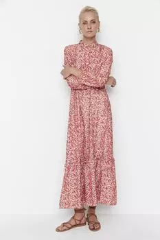 Платье - Многоцветный - А-силуэт Trendyol Modest, разноцветный