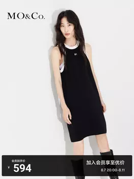 Платье Moco без рукавов, черный