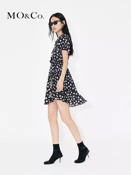 Платье Moco в морском курортном стиле, черный