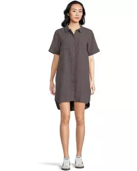 Платье Mod-o-doc Half Sleeve Swing Shirt Dress, цвет Washed Ebony