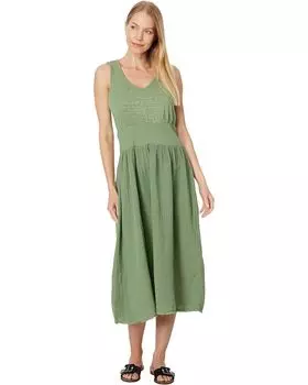 Платье Mod-o-doc Mix Media Tank Midi, цвет Mint Moss