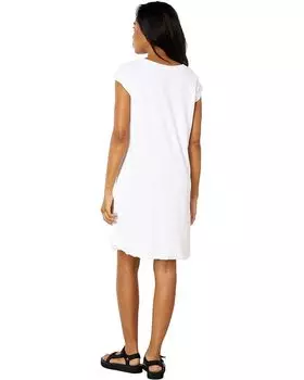 Платье Mod-o-doc Terry Cloth Twist Cap Sleeve Boatneck Dress, цвет Sugar